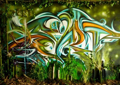 Graffiti performance La tour Misaine