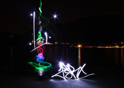 Light painting by Zert Photo by Andrea 2014 Lac du bourget (73)