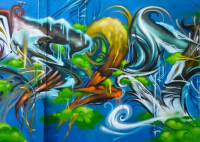 Graffiti Street art Zert en 2014 à Grasse (06)