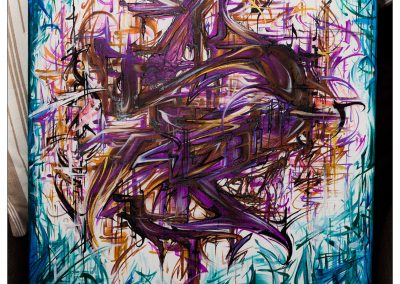 Graffiti Exposition Calligraphie Canvas Zert 46 x 55 2014 Photo by Cunione Photography