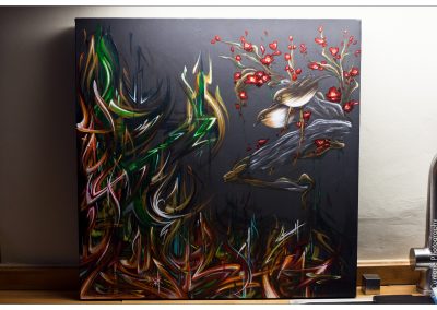 Graffiti Exposition Calligraphie Canvas Zert 50x50 2014 Photo by Cunione Photography