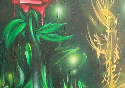 Graffiti Exposition Calligraphie Détail Canvas 2016 Zert 50x100