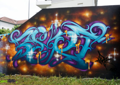 Graffiti Street art Zert en 2019 à Belley (01)