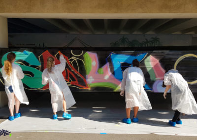 Initiation artistique sur cellophane à Nice (06) Graffiti Street art 202