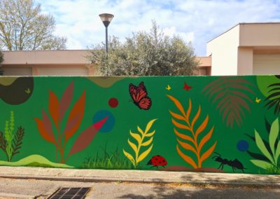 Décoration murale pour l'école maternelle les Jardins à Vedène dans le Vaucluse ( 84 ) 2025 Graffiti Street art