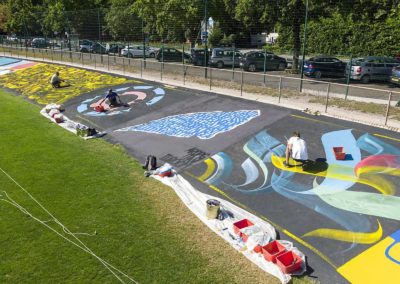 Urban art 2020 Vélodrome de Genève Zert en action